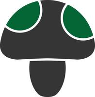 Mushroom Glyph Two Color vector