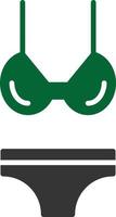 Bikini Glyph Two Color vector