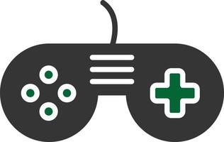 Video Game Glyph Two Color vector