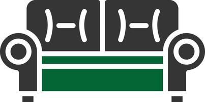 Sofa Glyph Two Color vector
