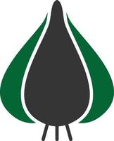 Garlic Glyph Two Color vector