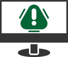 Alert Glyph Two Color vector