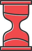 Hourglass Filled Icon vector