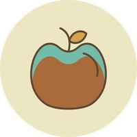 Apple Filled Retro vector