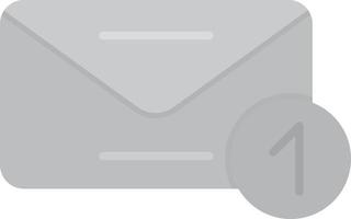 Message Flat Greyscale vector