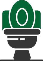 Toilet Glyph Two Color vector