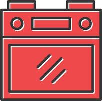 Stove Filled Retro vector