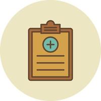 Clipboard Filled Retro vector