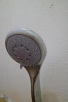 The end of the shower head is rounded for bathing photo