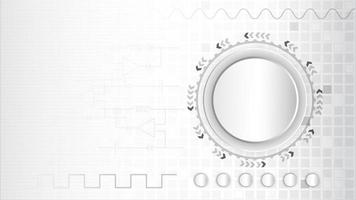 UI Hi-tec interface white abstract digital technology ,vector illustration vector