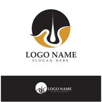 Hair treatment logo removal logo vector image design illustration