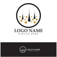 Hair treatment logo removal logo vector image design illustration