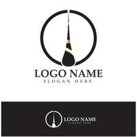 Hair treatment logo removal logo vector image design illustration