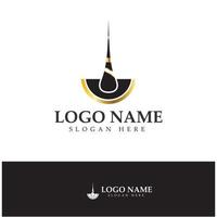 Hair treatment logo removal logo vector image design illustration