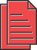 Document Filled Icon vector