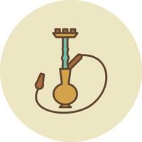 Hookah Filled Retro vector