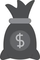 Money  Flat Greyscale vector