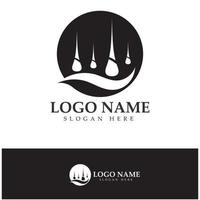 Hair treatment logo removal logo vector image design illustration