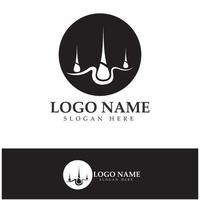 Hair treatment logo removal logo vector image design illustration