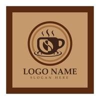 Coffee cup Logo Template vector icon illustration  design