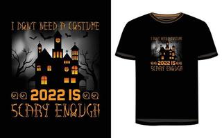 diseño de camiseta de halloween vector