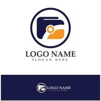 e-wallet logo design icon vector