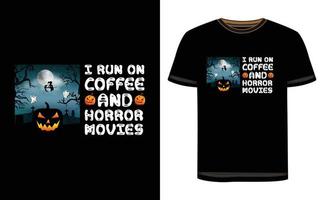 diseño de camiseta de halloween vector