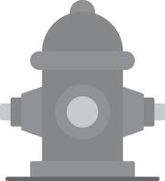 Fire Hydrant Flat Greyscale vector