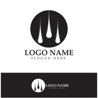 ilustración de diseño de imagen vectorial de logotipo de eliminación de logotipo de tratamiento capilar vector