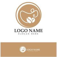 Coffee cup Logo Template vector icon illustration  design