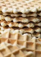 sweet waffles, close up photo