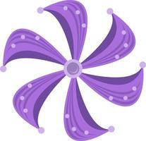 Purple unique flower vector illustration for graphic design and decorative element