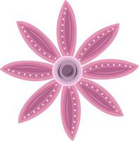 Pink pastel unique flower vector illustration for graphic design and decorative element