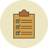 Checklist Filled Retro vector