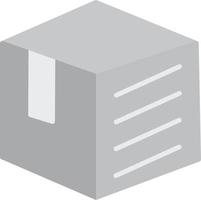 Box Flat Greyscale vector