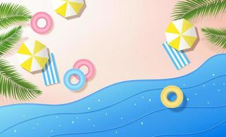 Vector summer time Holiday background. modern minimalist mock up, Design template for product showcase