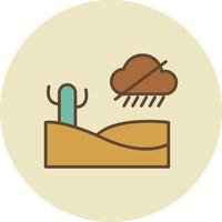 sin lluvia retro vector