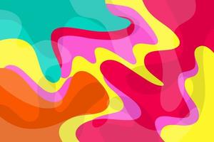 Abstract Background Yellow Red and Green Wave Liquid Pattern For Banner and Social Media Post vector