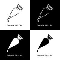 Dought Pastry Icon. Sweet Jam Business Logo. Baked And Cooking Equipment Vector Symbol