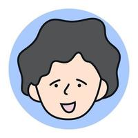 Mother Female Avatar Icon Cartoon. Woman Profile Mascot Vector Illustration. Girl Head Face Business User Logo