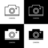 Camera and Image Icon Symbol. Photography Logo Vector Illustration