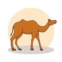 Camel Icon Cartoon. Animal Desert Character Symbol Vector