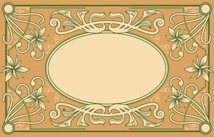 Art Nouveau Style Inspired Background vector