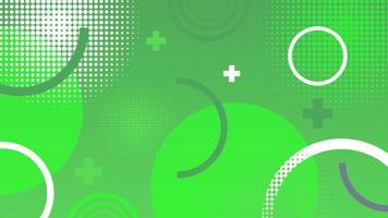 abstract background with green color, with random geometric and circular shape elements, technology, startup, games, suitable for websites, mobile applications, posters, games, printing and others vector