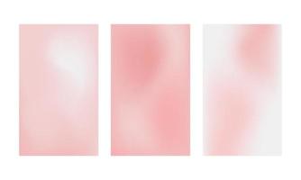 conjunto de degradados vectoriales en colores pastel rosas. para portadas, fondos de pantalla, branding y otros proyectos. vector