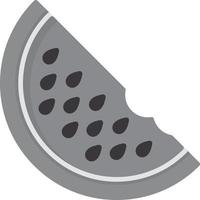 Watermelon Flat Greyscale vector