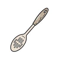 Kitchen accessories spoon vector