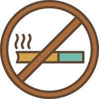 No Smoking Filled Retro vector