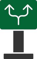 11 - Two Ways Glyph Two Color vector