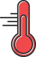 Thermometer Filled Icon vector